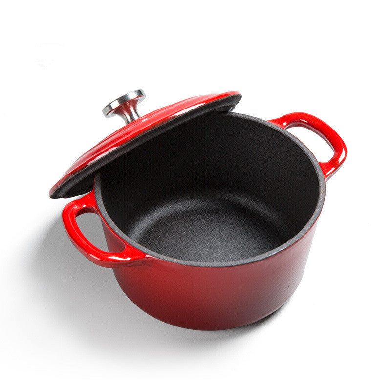 Enamel Cast Iron Hat Pot Stock Pot for Stews 
