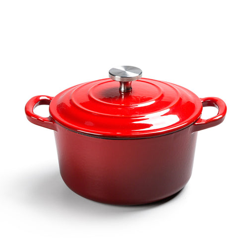 Enamel Cast Iron Hat Pot Stock Pot for Stews 