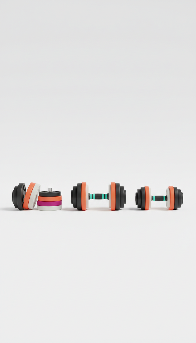 Adjustable Dumbbell Set with Quick Change