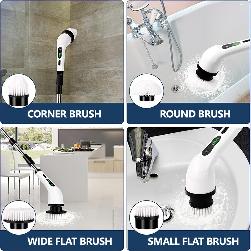 Cordless Electric Spin Scrubber for Bathroom Cleaning