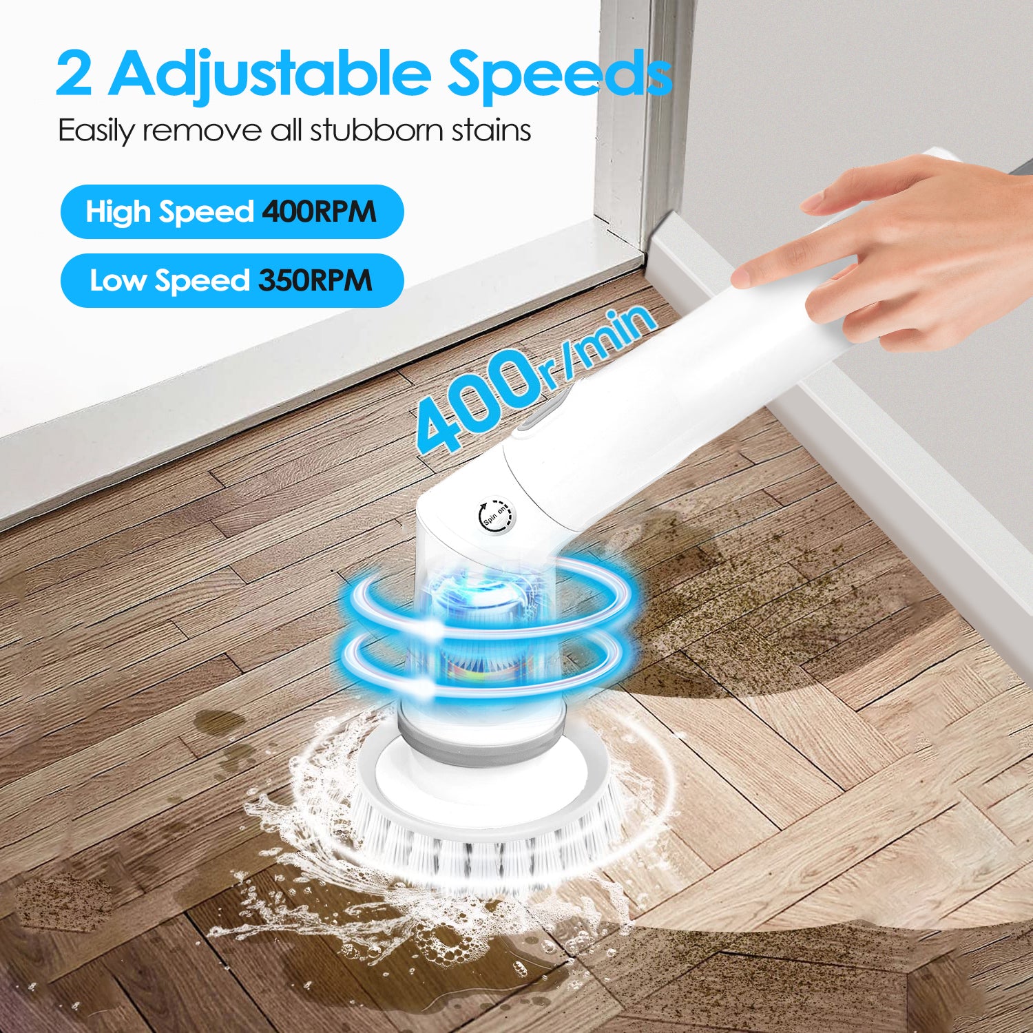 Electric Spin Scrubber Cordless Cleaning Brush